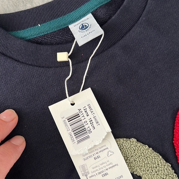 NWT Petit Bateau boys sweater - Picture 5 of 6